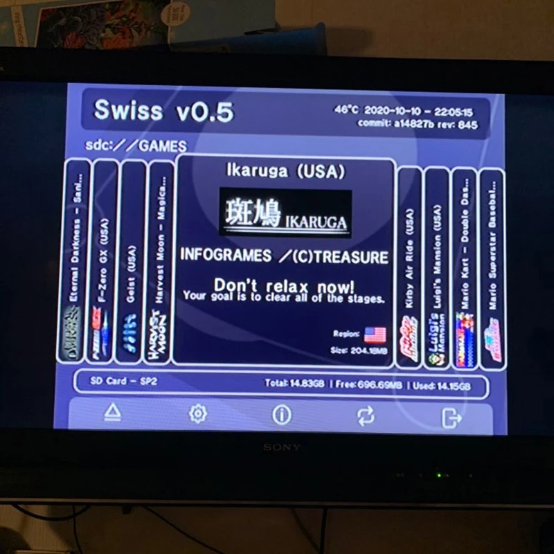 لـ Gamecub وSD2SP2، محول قارئ بطاقات Tf، استبدال وقرص التمهيد السويسري، DVD صغير