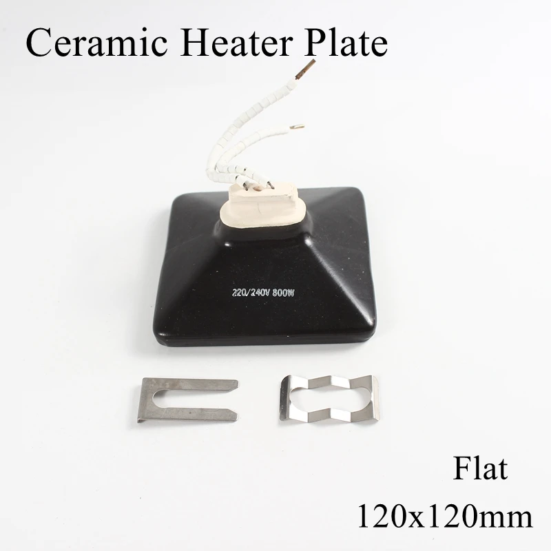 120*120mm 220V 800W IR Infrared Top Industrial Ceramic Heating Plate Upper Air Heater Board BGA Rework Station Lamp 120x120mm