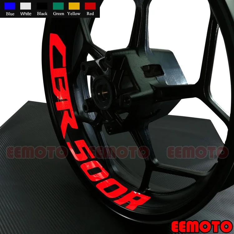 4 X Custom Iner cerchi decalcomanie ruote adesivi riflettenti strisce moto impermeabile per CBR 600 1000 RR 250R 300R 500R 650R