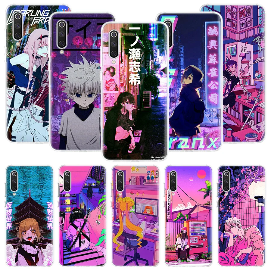 Anime Vaporwave Glitch Hot Phone Case For Xiaomi Redmi Note 13 12S 12 11S 11E 11 Pro Plus 11T 10S 10 9S 9 + 8T 8 7 Art Pattern C