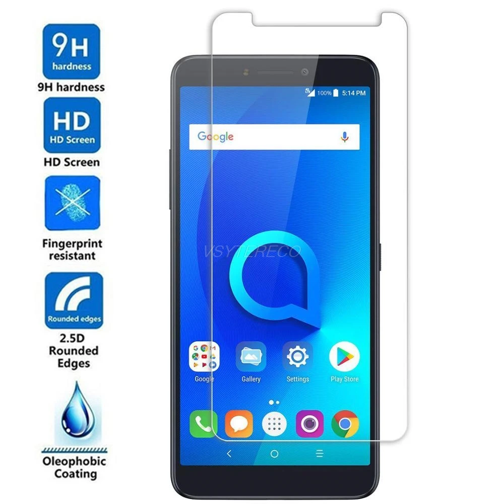 Tempered Glass For Alcatel 1X 1V 1S 1C 3X 2019 5008D 5024D 5003D Glass Screen Protector on Alcatel insight Protective Glass Film