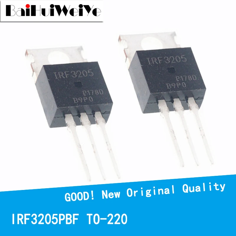 10PCS/LOT IRF3205PBF IRF3205 55V/100A TO-220 New and Original IC Chipset MOSFET MOSFT TO220