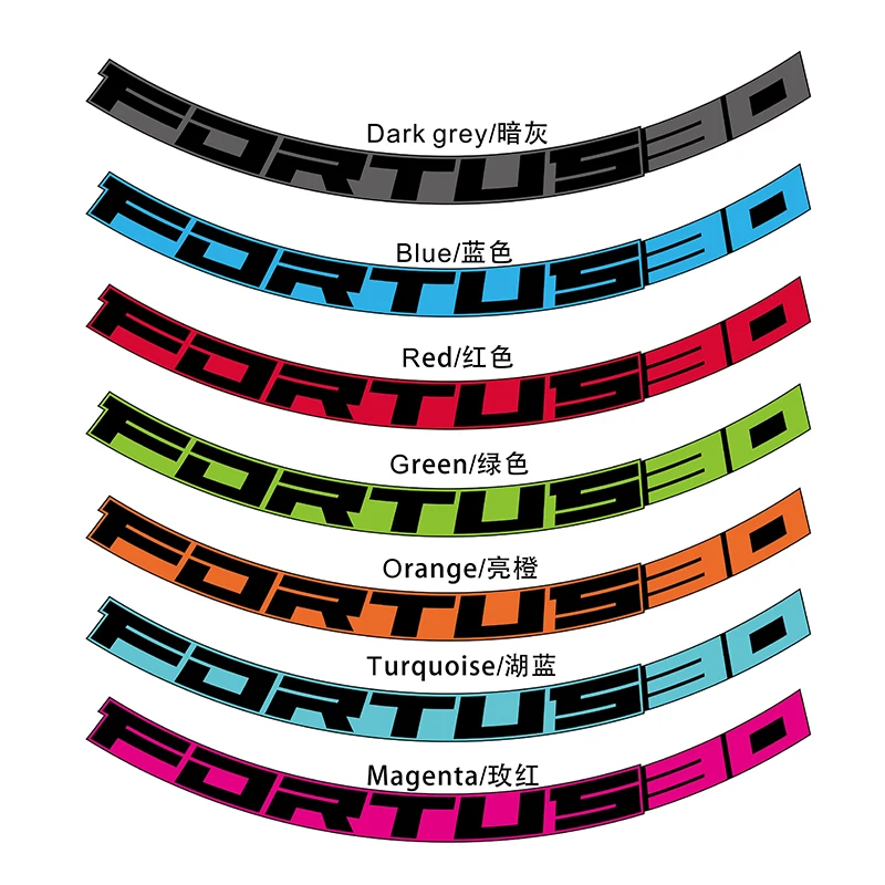 READU hoffen FORTUS30 berg felge aufkleber MTB fahrrad felgen decals laufradsatz aufkleber fahrrad aufkleber