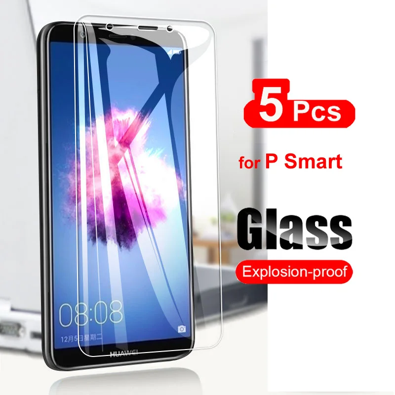 

Защитная пленка 9H для Huawei P smart, PSamrt, закаленное стекло для Huawei P smart 2017, 5 шт.