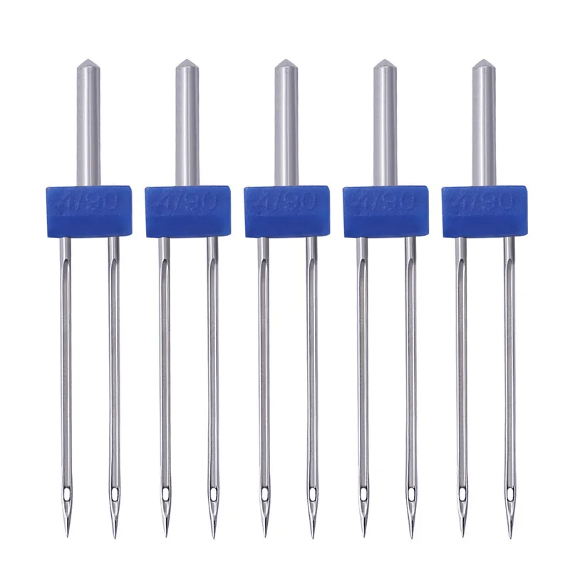 Double Twin Needle Sewing Machine Needles Pins Clothing Decor Needlework Twin Stretch Machine Needles 2.0/90 3.0/90 4.0/90