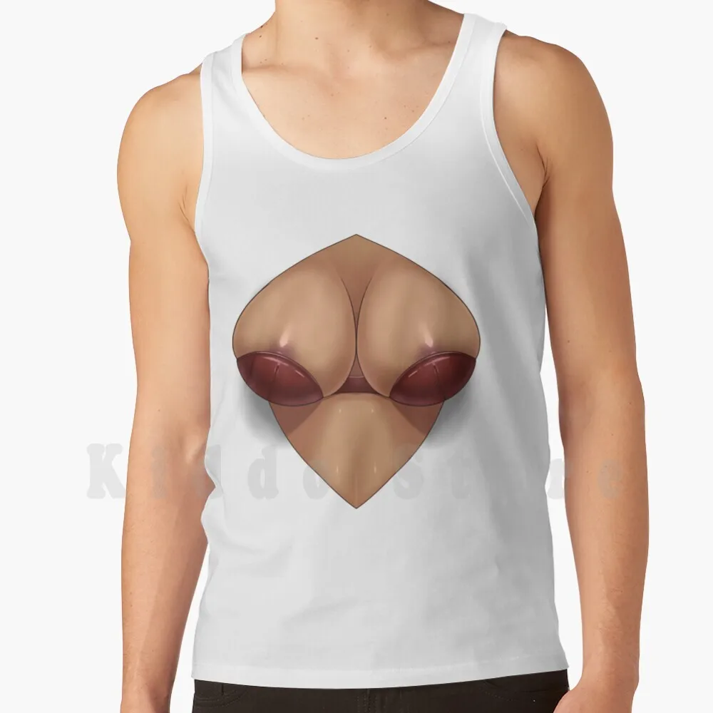 Artificial Cleavage B Tank Tops Vest Sleeveless Tits Breasts Bust Erotic Sexy Random Boobs Nipples Nsfw Oppai