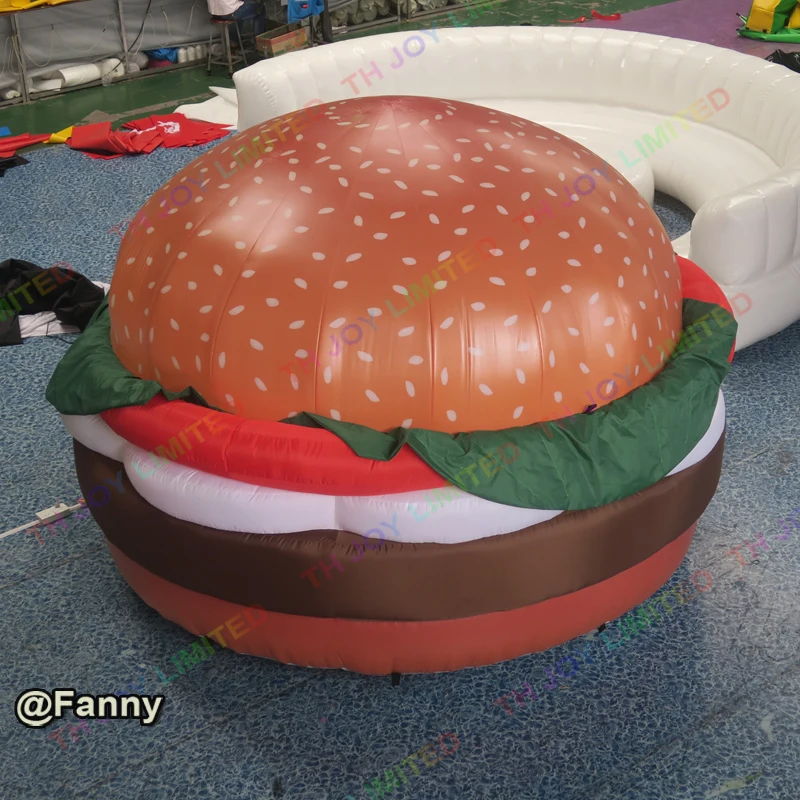 inflatable food model,giant inflatable hamburger replica for advertising hamburger balloons model big inflatable food model