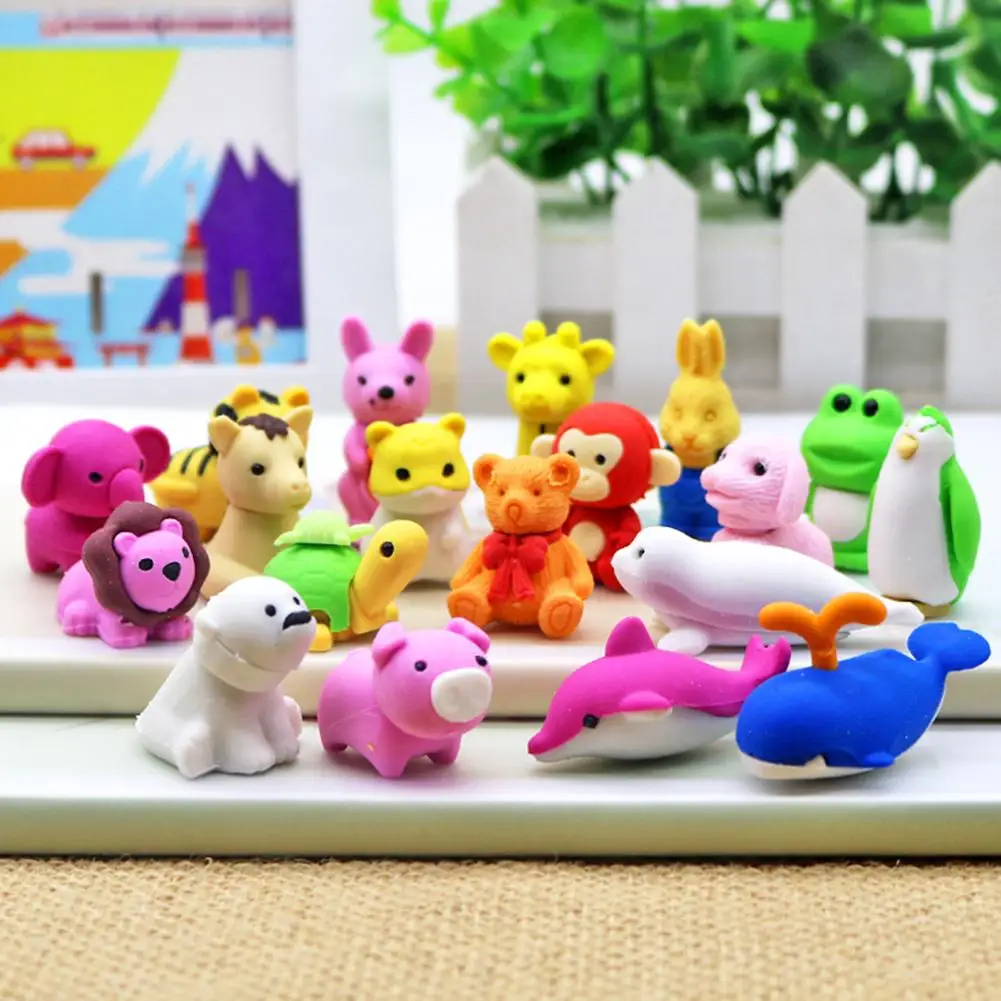 Erasers Cleaner Mini Novelty Pencil Eraser Puzzle Eraser Toys School Supplies For Party Favors Classroom Prizes Eraser Cute