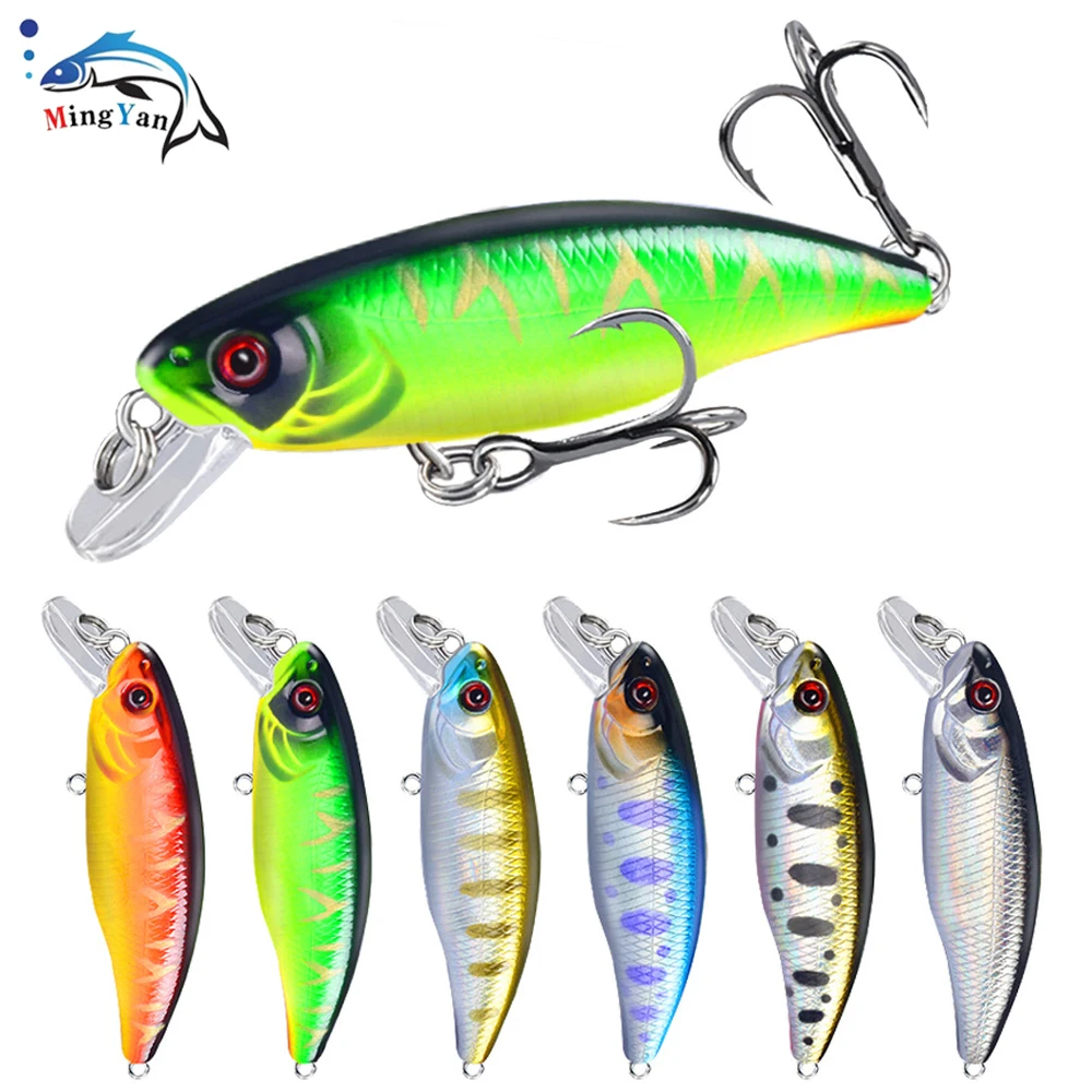 1Pcs Minnow Fishing Lures Wobblers Pesca 53mm/4.5g Stream Sinking Minnow Hard Bait Japan Perch Pike Salmon Trout Bass