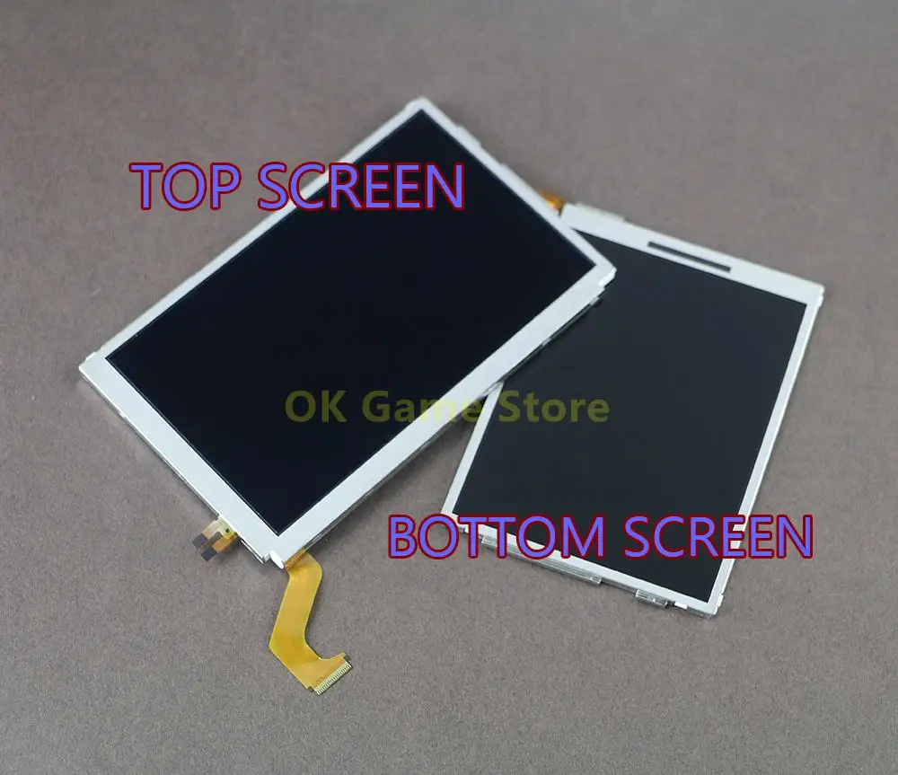 Original top upper LCD Display Screen for 3DSXL 3DSLL bottom Lcd screen For 3DS XL LL