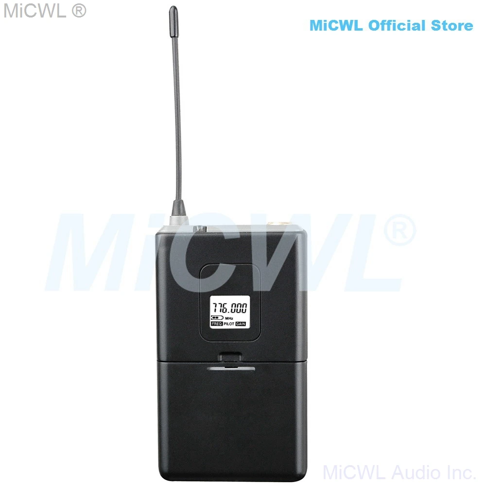الأصلي MiCWL D400 4 البيج سماعة لاسلكية المرحلة كاريوكي أداء نظام الميكروفون 400 قناة ميكروفونات الميكروفونات