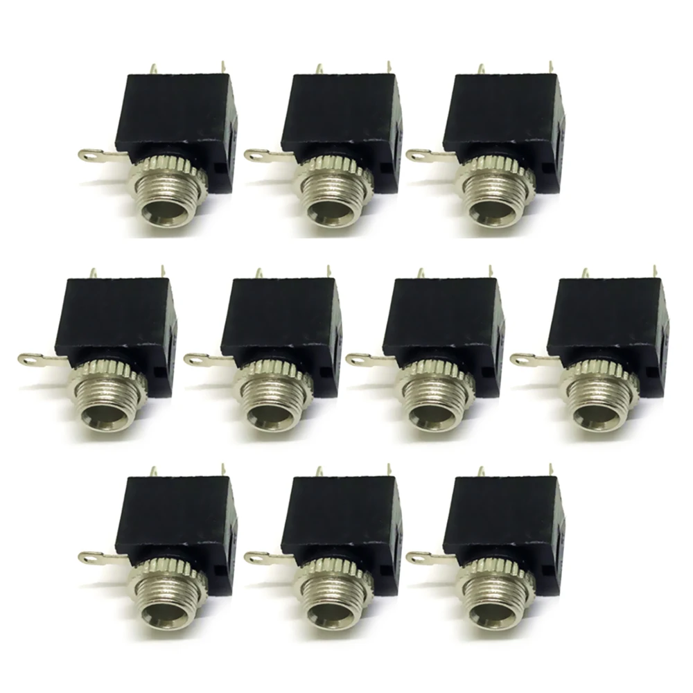 

10Pcs PJ-301M 3.5mm 3 Pin DIP Female Audio Connector Headphone Jack Socket Mono Channel