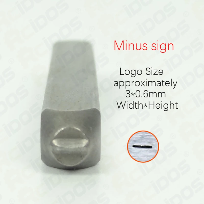 3mm Plus/Minus/Multiplication/Division/Equal sign symbols steel stamp,Metal jewelry Steel word punch stamp seal