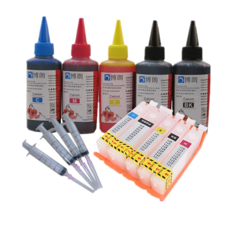 Kit de Recarga de Tinta 470 471 Cartucho de Tinta Recarregáveis para Canon Pixma Mg5740 Cli471 Pgi-470 Mg6840 Ts5040 Ts6040 ts 5040 Ts6040