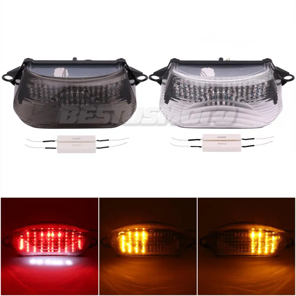 

Motorcycle Tail Light Brake Turn Signals Integrated LED Light For Honda Super Howk VTR1000 VTR1000F 1997-2005 2002 2003 2004