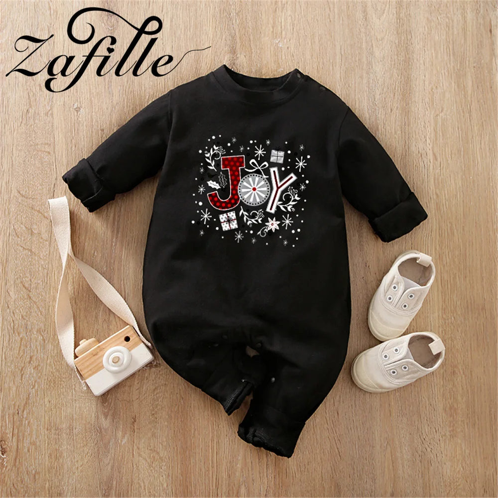 Zafille-Fato de ano novo para recém-nascido, macacão infantil, roupas de meninos e meninas, meu primeiro Natal, macacão de bebê, outono, inverno,