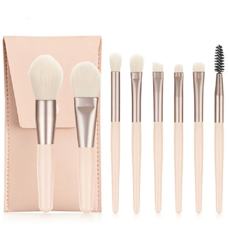 8Pcs Mini Travel Women Unicorn Makeup Brush Set Portable Soft Concealer Beauty Foundation Eye Shadow Tool Eyelash Brush With Bag