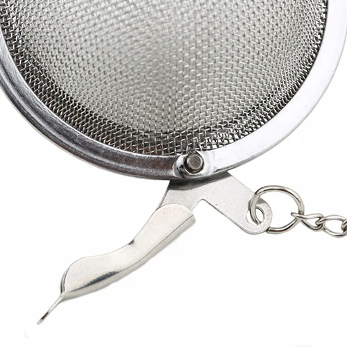 Stainless Steel Infuser Strainer Mesh Tea Spoon Locking Spice Egg Shaped Ball Tea Strainers New Bar Kitchen Accessories