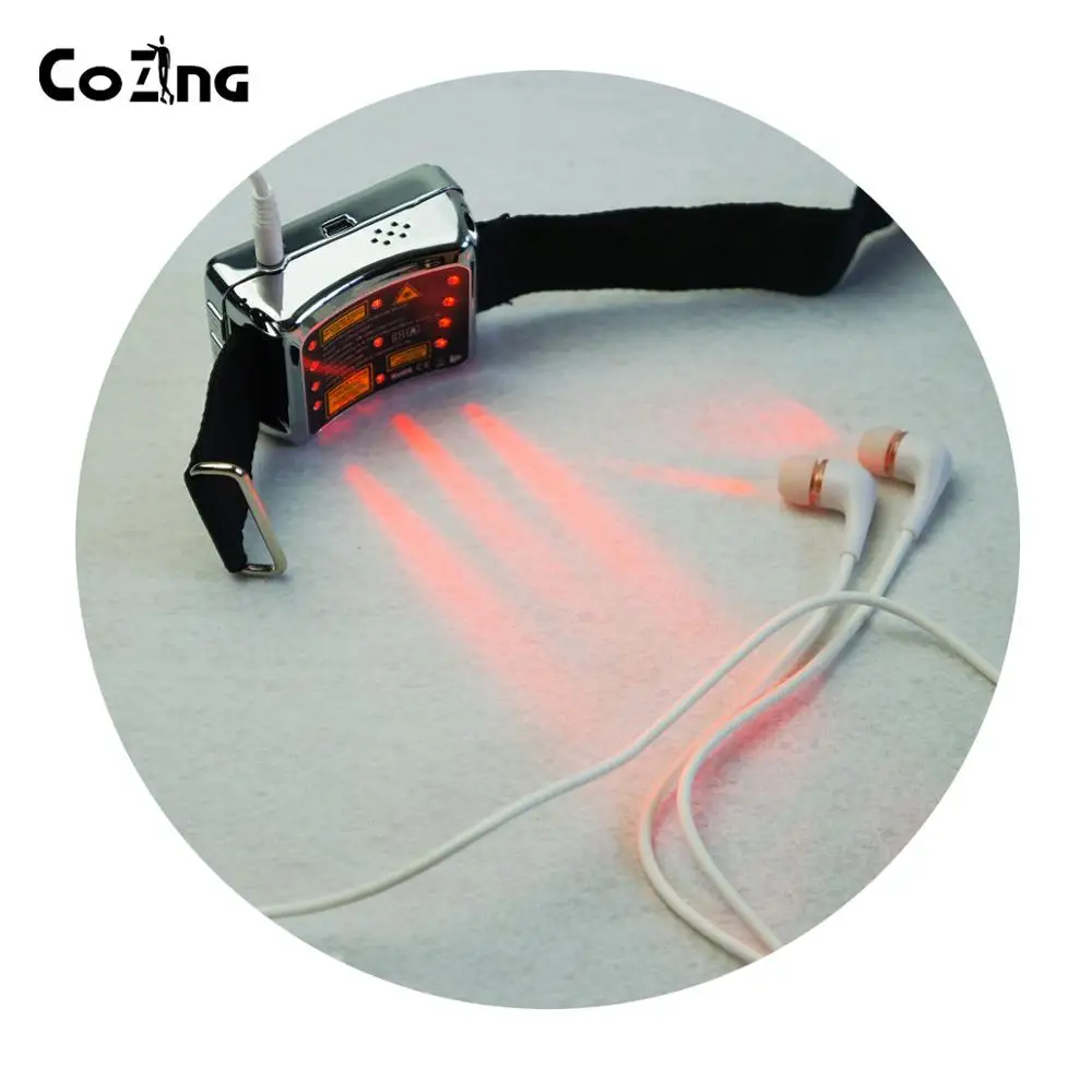 New CE TV 650nm laser therapy Wrist Diode LLLT For Diabetes Hypertension Treatment Watch Laser Therapeutic Apparatus