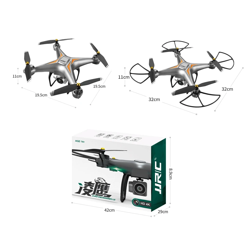 JJRC RC Drone with 4K WiFi Camera Altitude Hold Headless 3D Roll Quadcopter RC Helicopter Toys For Kids VS JJRC H68 Syma X5 X5c