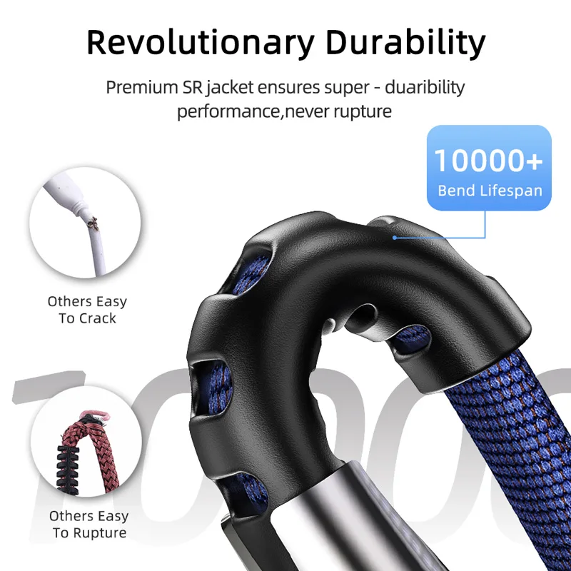 Micro USB Type C Cable High Speed Phone Charger For Android Xiaomi Samsung Huawei Mate P50 Honor 3.0A Fast Charging Type C Cable