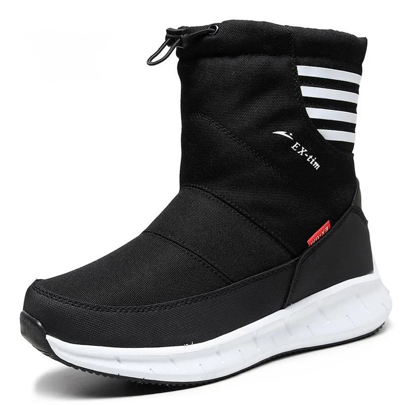 Men Boots 2023 Winter Shoes men Warm Snow Boots Mid-calf Men Winter Shoes Thick Plush 30% Wool Winter Boots Non-slip