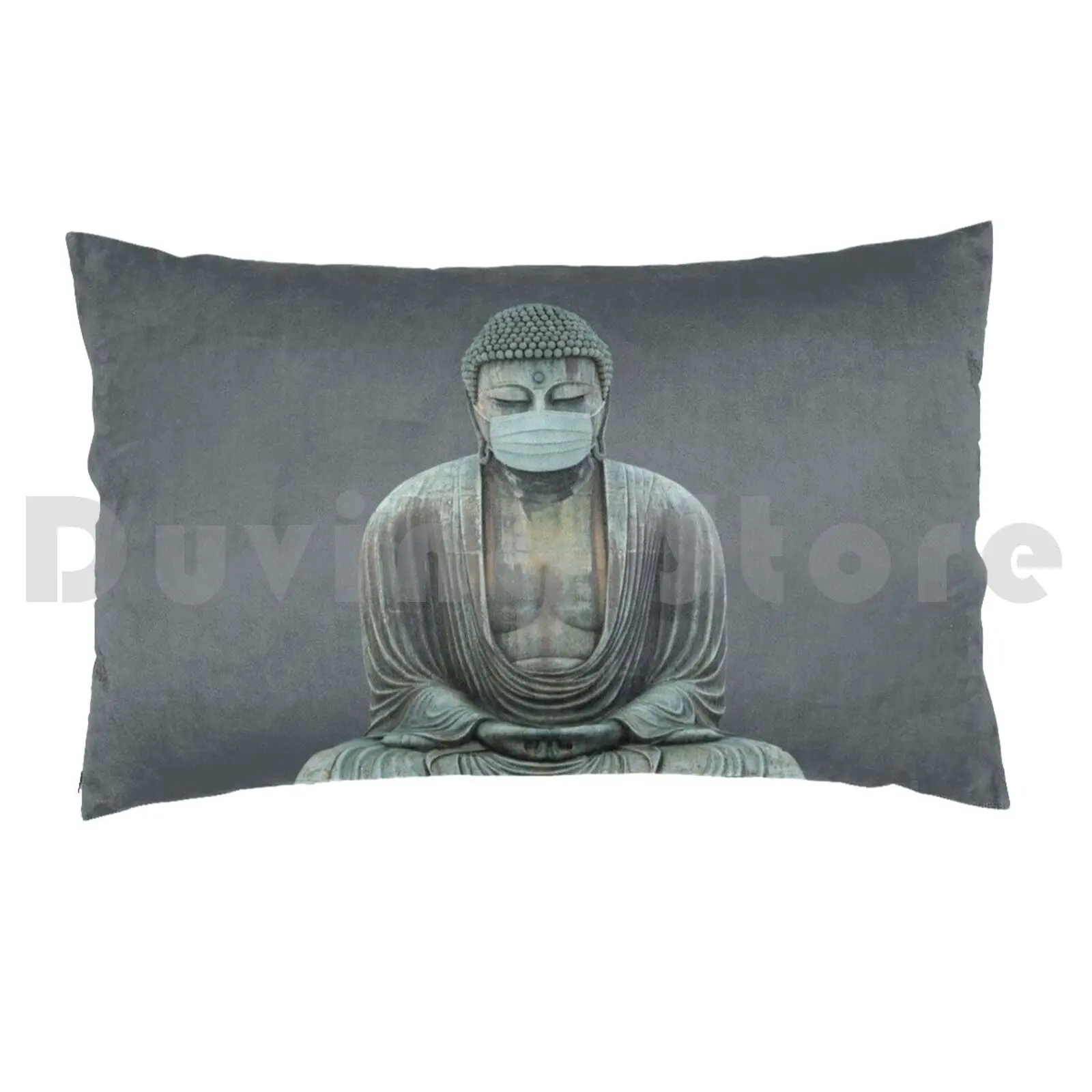 Plandemics Pillow Case 20*30 Inch Buddha Buddhism Zen Tao Life Japan