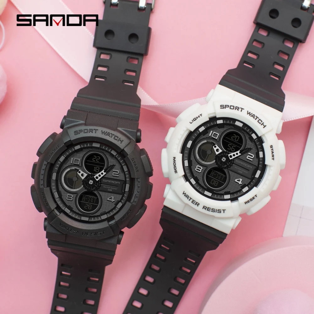 2022 Sanda G Style Sports Men\'s Watches Waterproof Quartz Military Shock Resist Led Digital Male Ms Clock Relogio Masculino