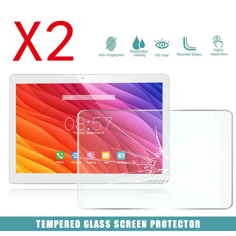 

2Pcs Tablet Tempered Glass Screen Protector Cover for ACube T12 10.1" Full coverage Anti-Scratch Explosion-Proof Screen