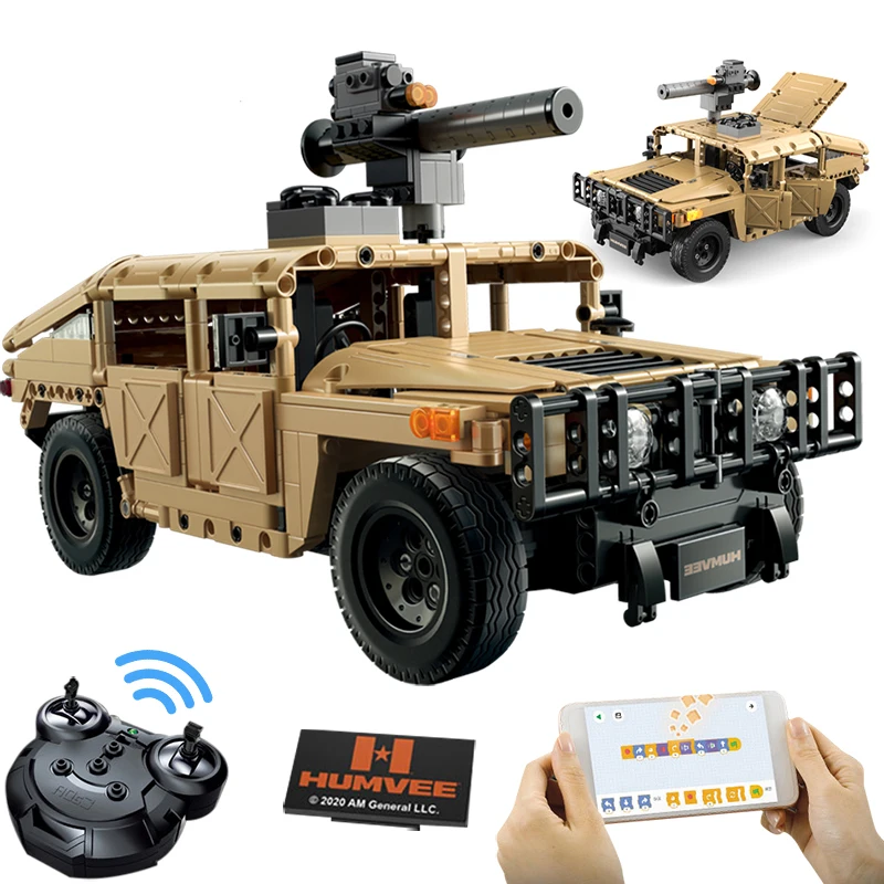 Cada Technische LED SUV Gepantserde Buggy Trucks Pick-up Stenen Stad Off-road Afstandsbediening Auto Bouwstenen Speelgoed voor Jongens Cadeaus
