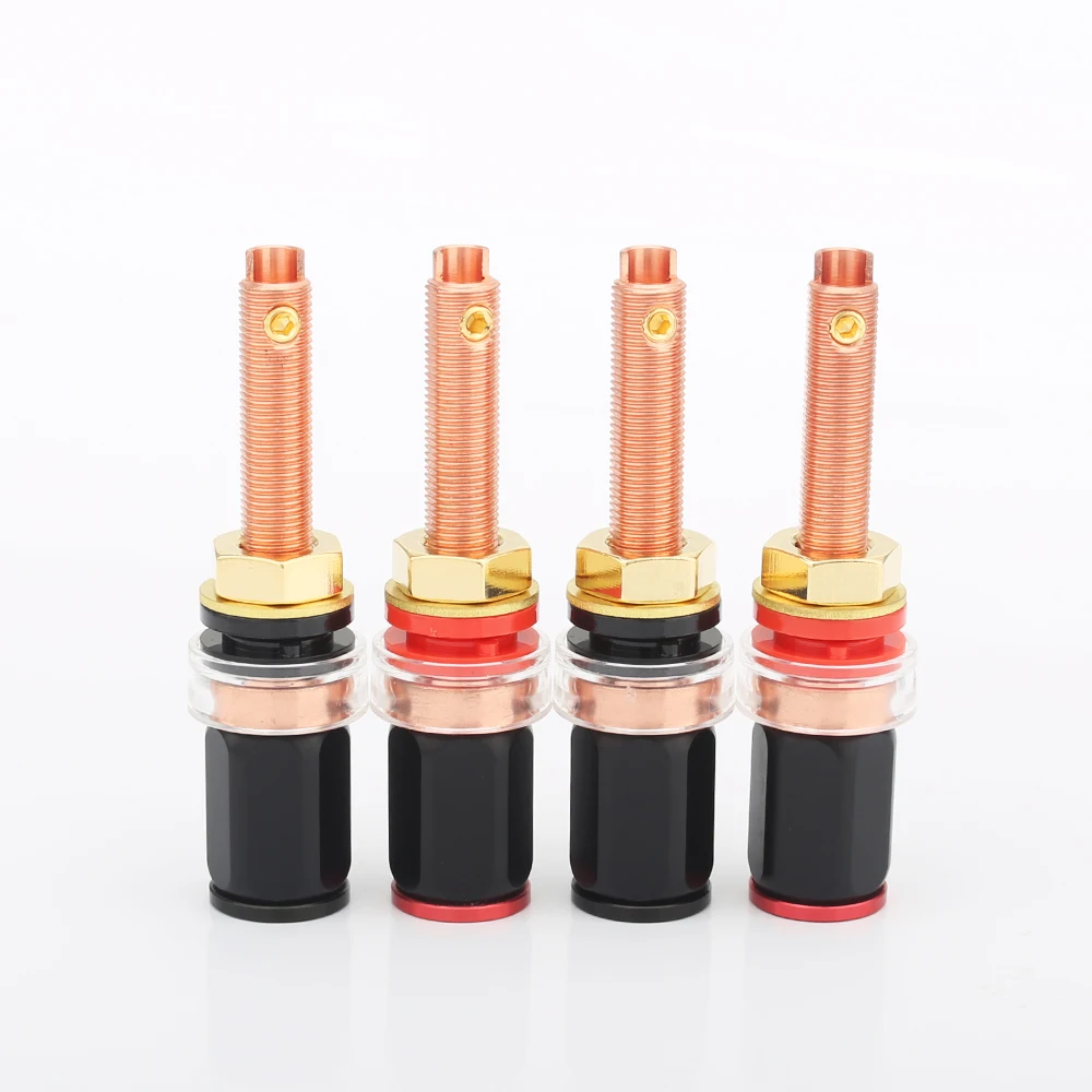 

Audiocrast PS003 Pure Copper plated Speaker binding post plug Speaker panel plug Pure copper