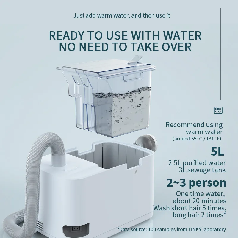 Shampoo elétrico de enfermagem casa cuidados idosos cama cabeça banho massagem cadeira cama cabeça lavagem massageador vibratório