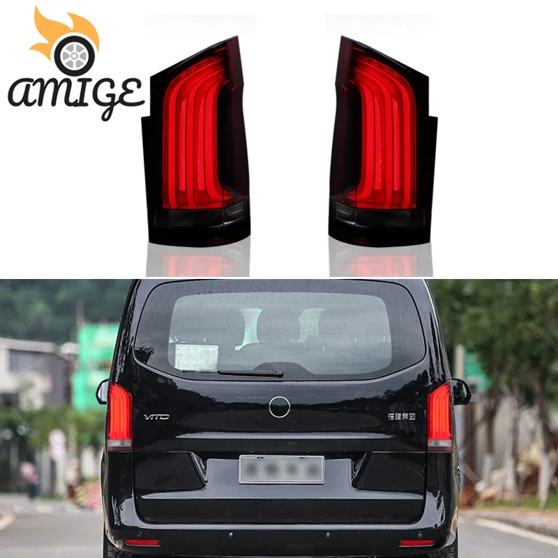 

Car LED Taillights Tail Light For Mercedes Benz V-Class Vito V250 V260 2016 2017 2018 -2020 Back Lamps Brake Light Rear Lights