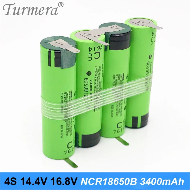 4s NCR18650b 3400mah bateria 18650 paczka 16.8v 14.4v lutowanie spawanie bateria do śrubokrętów narzędzia bateria niestandardowa bateria