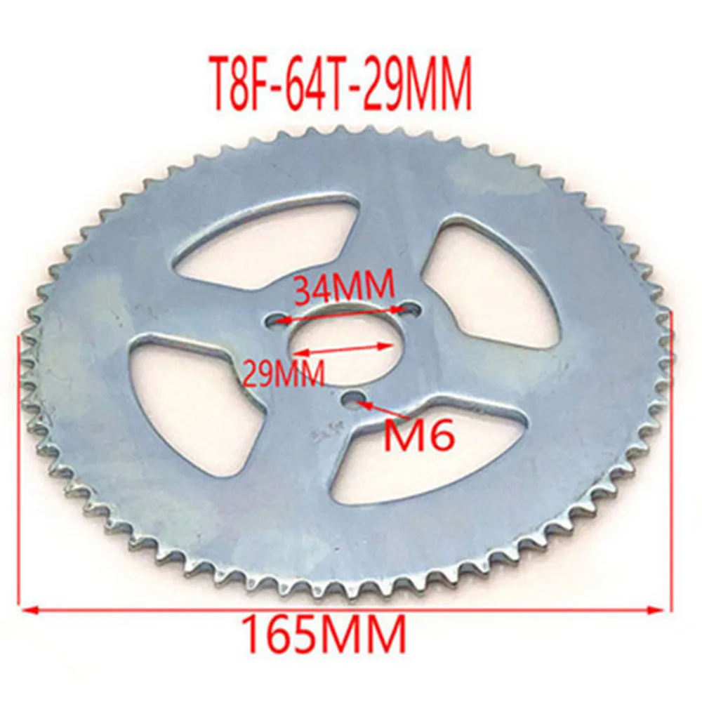 T8F 64 Tooth  29MM Rear Sprocket Mini Moto ATV Quad Dirt Pit Pocket Bike Cross 47cc 49cc Parts