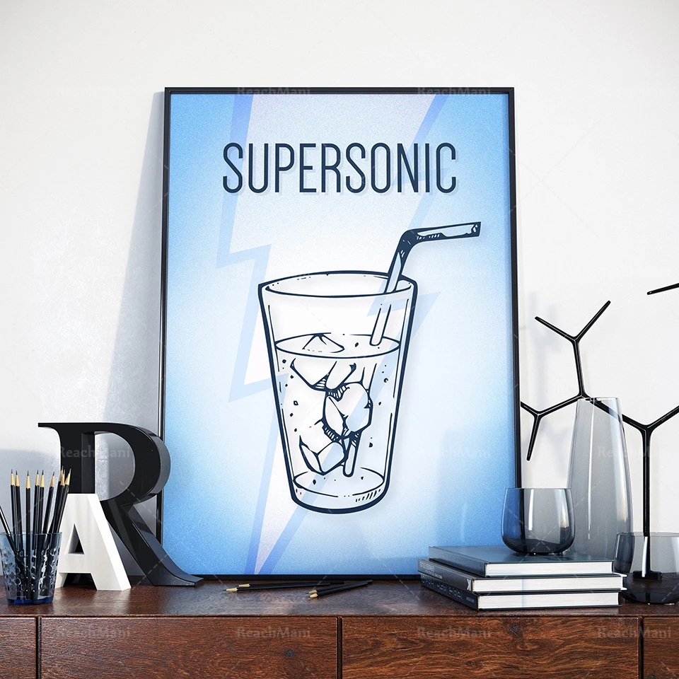 Supersonic - Oasis Fan Art Wall Art.