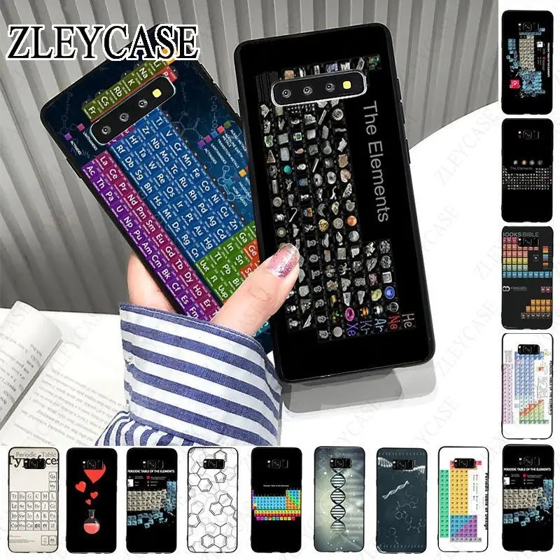 Chemistry Periodic table Drawing Phone Case For Samsung Galaxy S24ULTRA S23ULTRA S21FE S24 S22PLUS S20PLUS s20ULTRA S20FE Coque