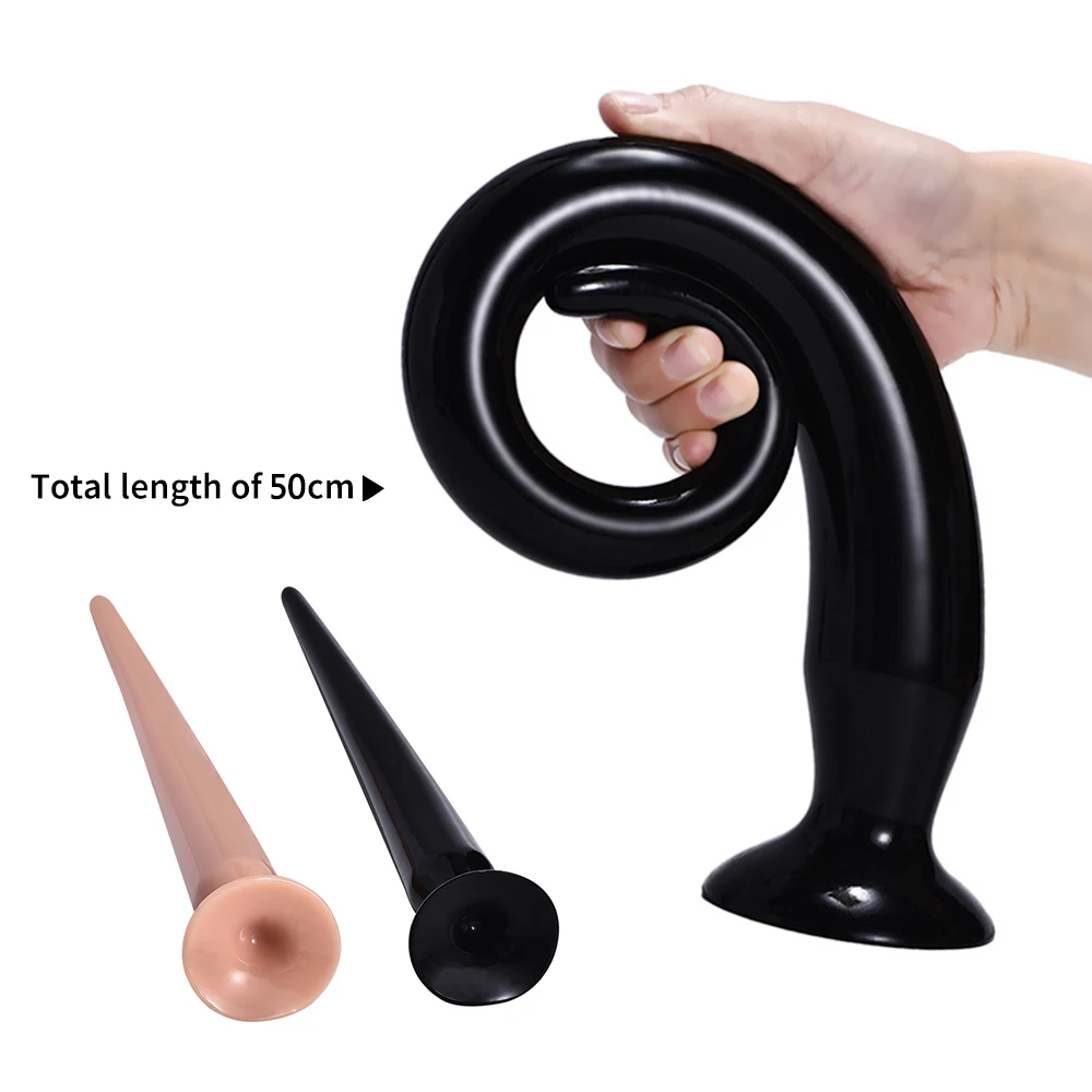 Dildo longo com ventosa para homens e mulheres, dilatador anal, buttplug ponto G, brinquedos sexuais gays, massageador de próstata, novo, 2020