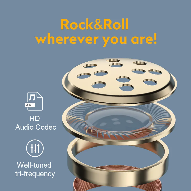 سماعة أذن QCY لاسلكية ، سماعة رأس ، وضع زمن استجابة منخفض ، سماعات أذن أصلية ، AAC ، صوت عالي الدقة ، برنامج الترميز ، التحكم باللمس ، T17 ، ENC ،