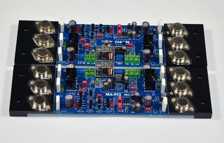 refer Golden throat circuit MA952 fever ON MJ15024 MJ15025 tube Class AB 300W HiFi pure rear stage audio amplifier board