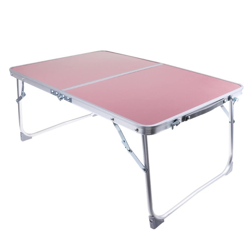 Aluminum Camping Folding Table Breakfast Serving Bed Tray Portable Picnic Table for Camping Hiking Outdoor Tools Picnic BBQ Desk