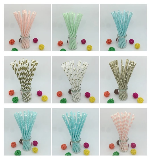 

25pcs/lot Chevron /Striped/Dot Design Paper Straws Drinking Straws for birthday wedding decorative mariage party event supplies