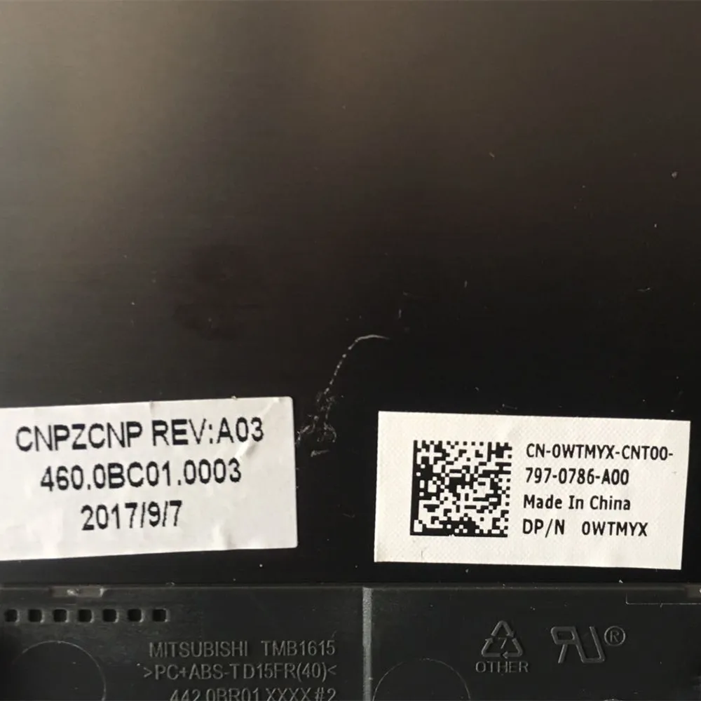 Für Dell Latitude 3379 13,3-zoll A-shell gehäuse 0WTMYX 07531M