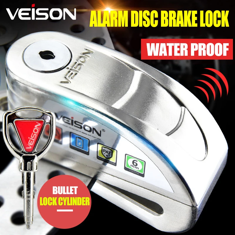 VC-Alarm warning safety lock motorcycle bike brake disc lock scooter motorcycle brake safety disc lock anti-theft and waterproof