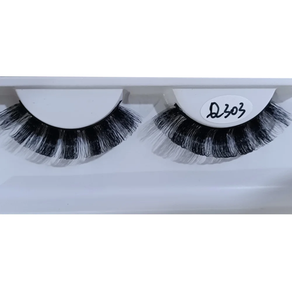 NEW 1Pair 20-25mm Fluffy 3d Mink Lashes 100% Cruelty free Handmade Reusable Makeup Dramatic Long Natural Eyelashes Wholesale