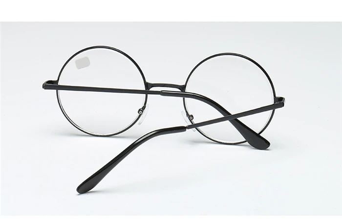 Runde Myopie-Brille für Damen und Herren, Retro-Metallbrille mit klaren Gläsern, kurzsichtige Brille, schwarz, silberfarben, goldfarbene Rahmen, -1,0, -1,5, -2,0 bis -4,0 – Detail 7