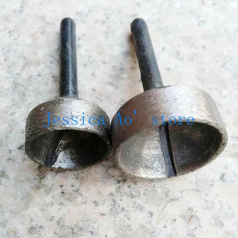 4pcs 14-28mm Hollow Diamond Grinding Head Beads Eyeball Grinding Tool Convex Ball Carving Stone Marble Granite Cutters
