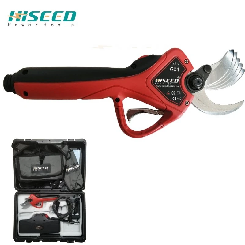 HISEED New 43.2V Li-Ion Battery 100kg Shearing Force Farming Uso Tesoura de Poda Elétrica