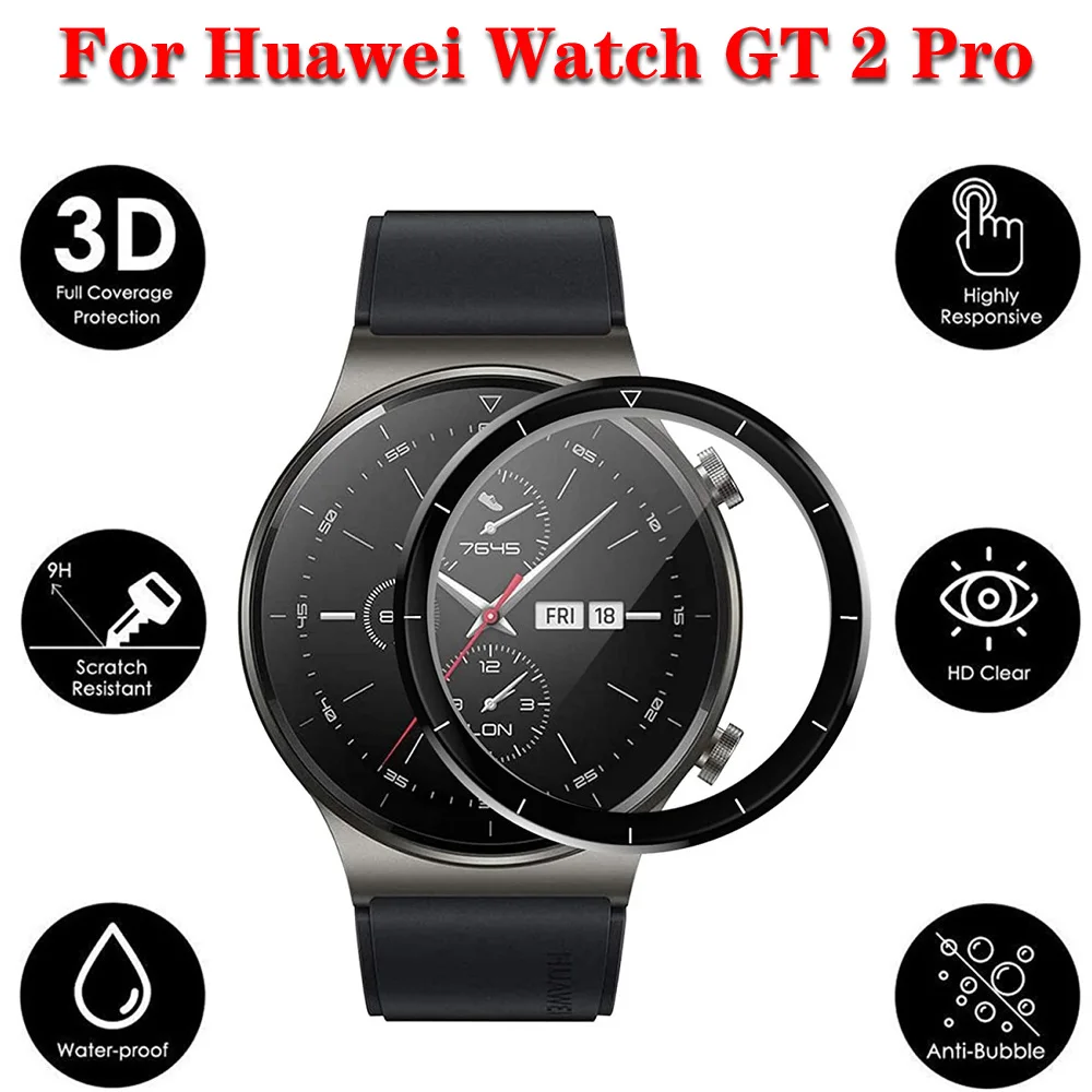 For Huawei Watch GT 3 46mm 42mm GT 2 Pro GT2 GT2e Screen Protector Film 3D Curved Smart Watch Full Protective Cover Soft Film