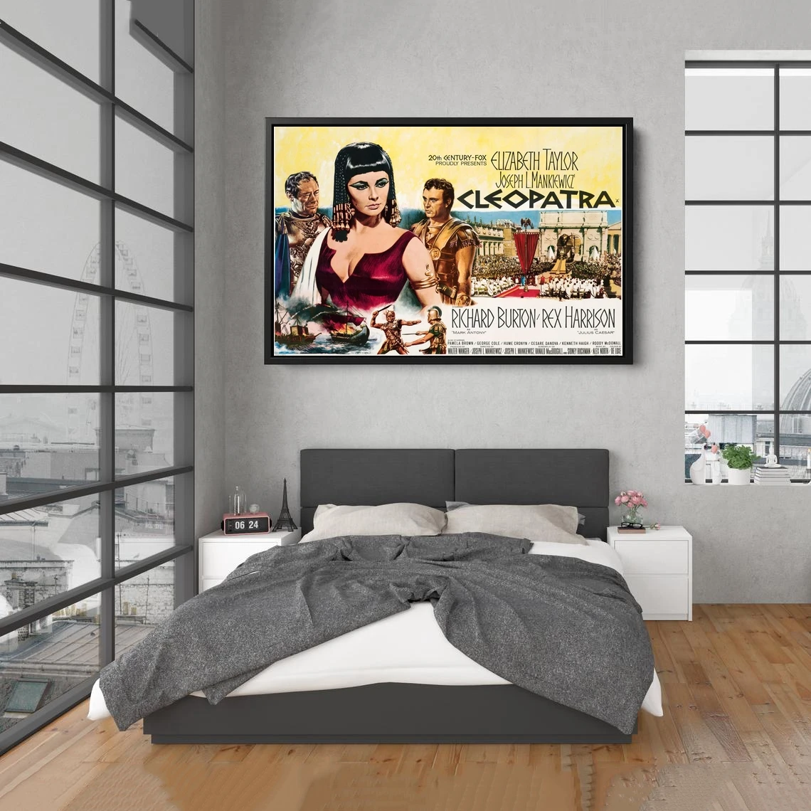 Cleopatra (1963) Poster American Epic Historical Drama Film Wall Decor Print Elizabeth Taylor Richard Burton Art Gift